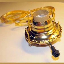 Adaptador de lámpara de aceite quemador eléctrico #2 para lámparas antiguas, antiguas, de banquete o pintadas