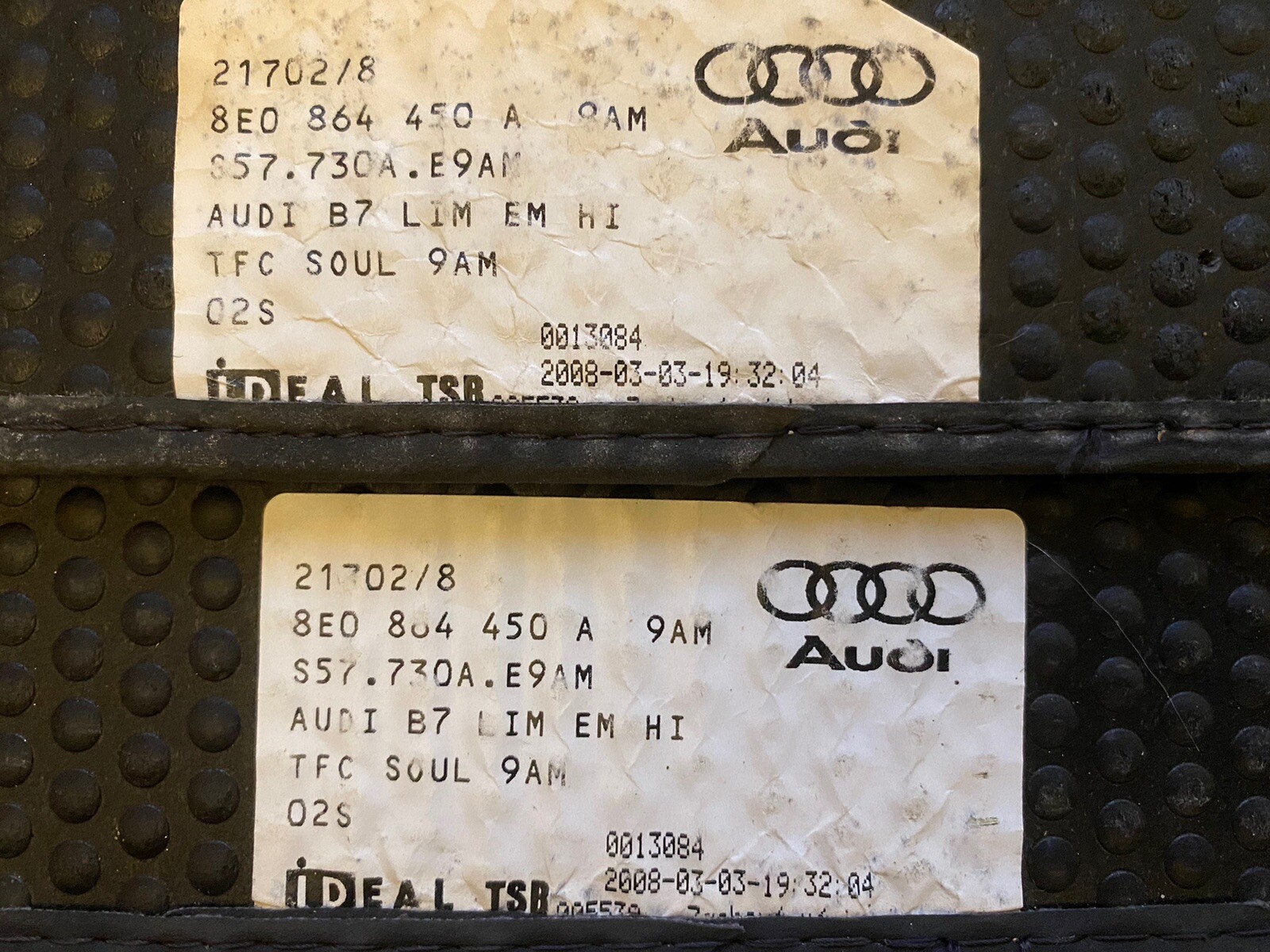 audi a4 avant car mats 21702/8 very good for sale online eBay