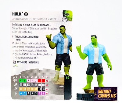 Marvel Heroclix Hulk #030 w/ Card Marvel Studios Next Phase 