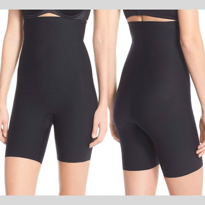 NEW Spanx Thinstincts High Waist Mid-Thigh Shorts Black [SZ Small ] #C425 | eBay