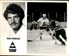 CGE9 Original Photo ROB RAMAGE 1979-82 COLORADO ROCKIES NHL HOCKEY DEFENSE