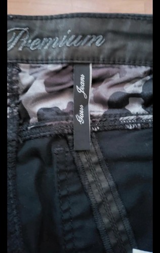 Guess Jeans Premium Faux Leather Pants Lace Up Black Trousers Size W27 RRP £150 - Picture 6 of 7