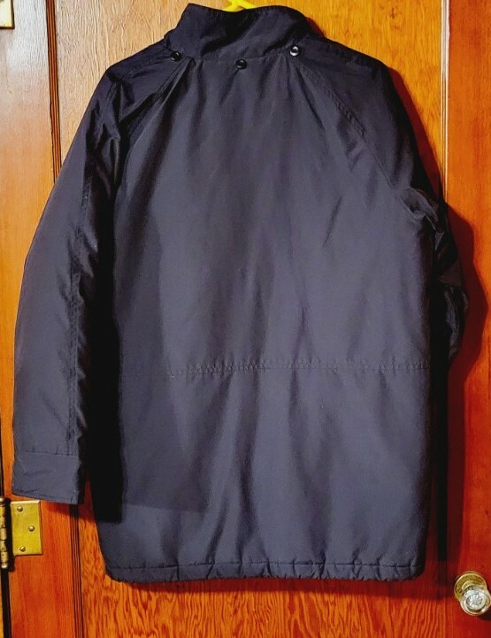 Women's Jacket Basic Editions Coat NAVY Parka Med… - image 5