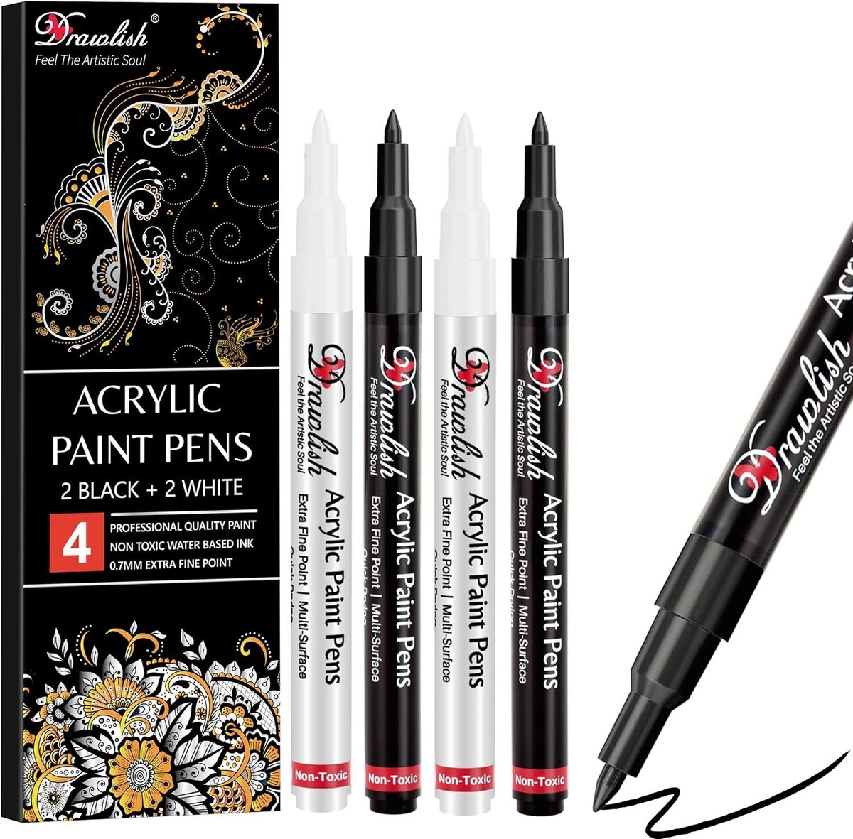 Amazon Acrylic Paint Pens For Walls Acrylic Paint Marker Pens,24