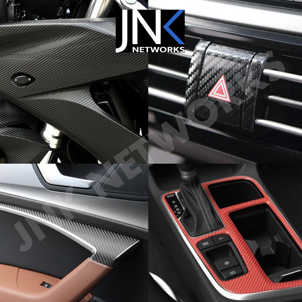 3d Vinile in Fibra Di Carbonio 100mm(3.9in)x 1520mm(59.8in) Wrap Pellicola