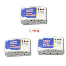 3Pcs US Voltage Power Surge Protector 120V Refrigerator Brownout Appliance
