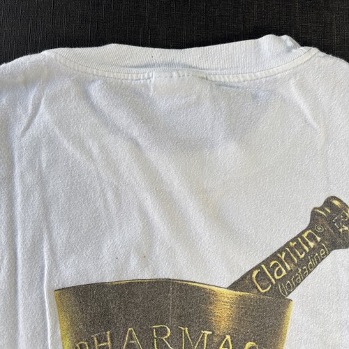 Vintage XL T-Shirt Claritin Pharmacy Most Trusted Profession Medicine 90s Y2K - Picture 17 of 17
