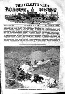 Alter antiker Druck 1854 Reisegesellschaft Balkanüberquerung Konstantinopel 19.