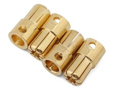 Samix 6.5mm High Current Bullet Plug Connectors 4 Male SAMBP65-004M