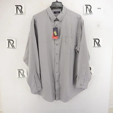 NWT Performance Roundtree & Yorke Button Down Dress Shirt Men Size 2XLT 2XL Tall