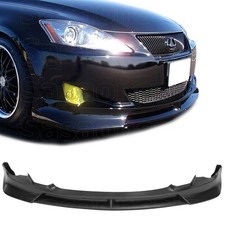 Front Bumper Lip Spoiler For 06-08 Lexus Is250 Is350 Sedan 4dr Black Pu Jp Style