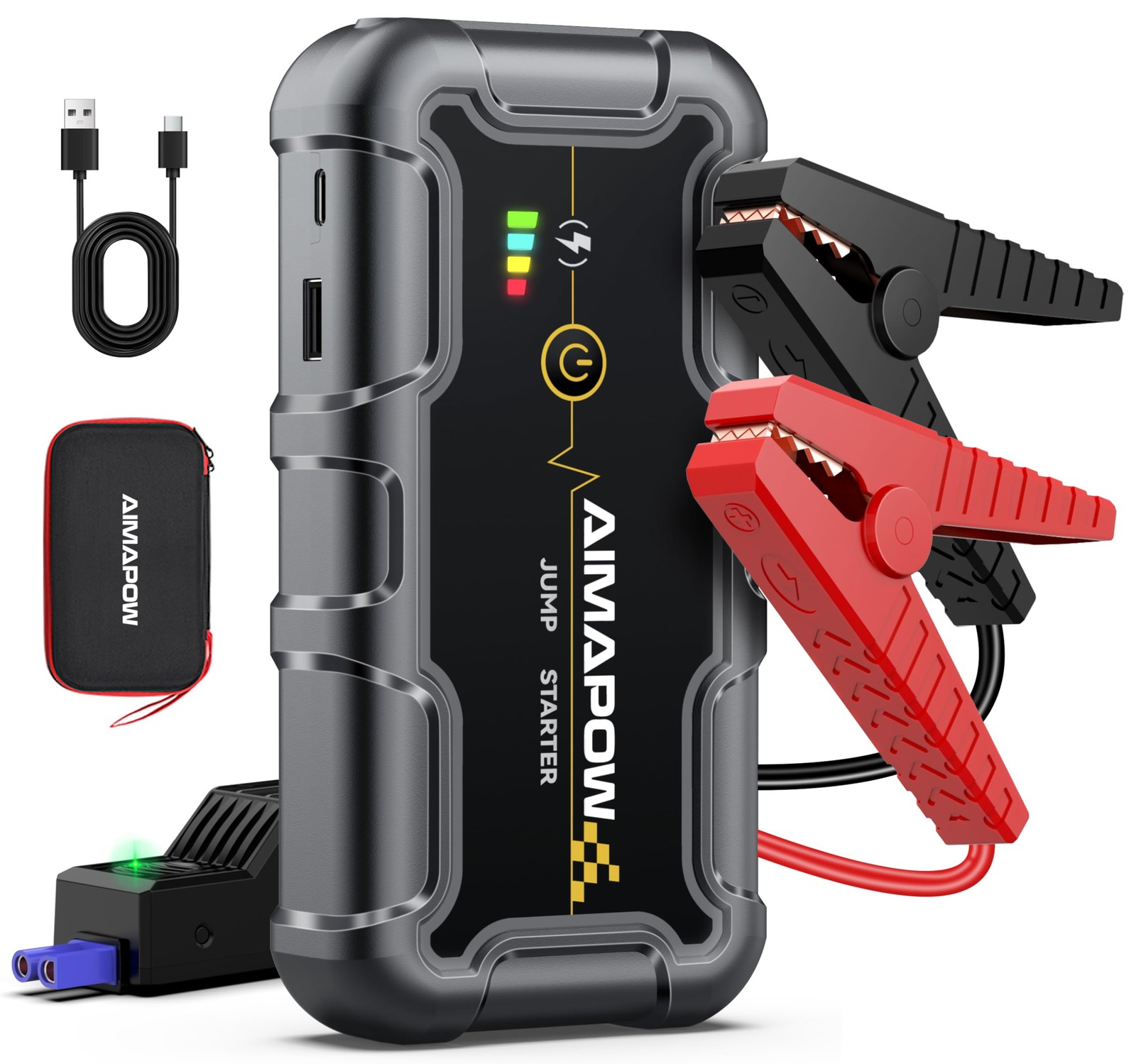 AIMAPOW Portable Car Battery Jump Starter 8000A 20000mAh Jump Box Car Jumper