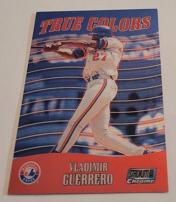 2000 Stadium Club Chrome True Colors #TC10 Vladimir Guerrero Montreal Expos
