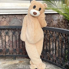 Cute Teddy Bear Mascot Cartoon Costume Dancing Bear Walking Character Doll Props