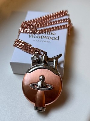Duty Free Vivienne Westwood Orange ORB Oil Lighter Necklace Chain