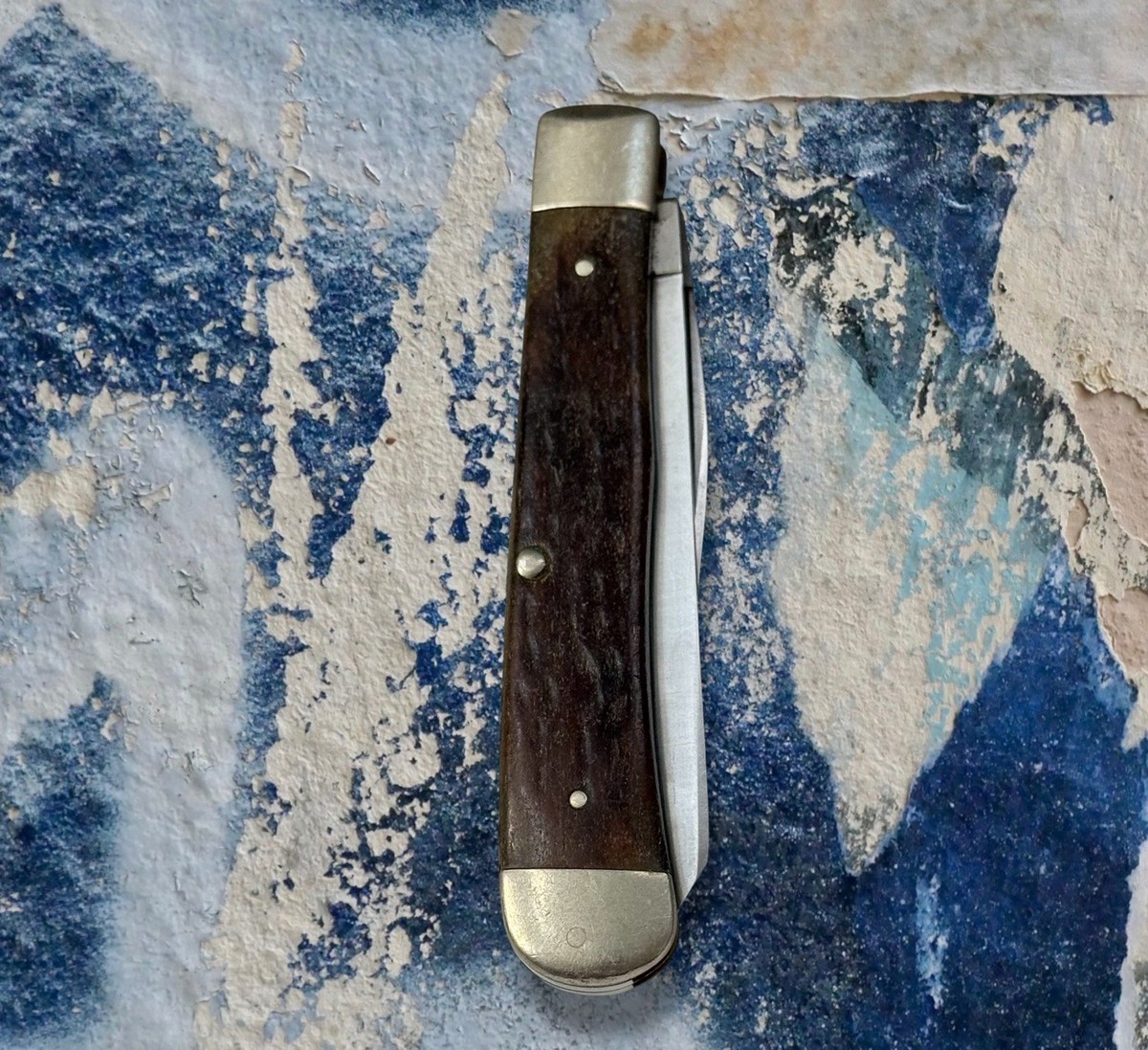 CASE XX 6254 SSP Year 1982 Trapper Razor Edge Brown Jigged Bone