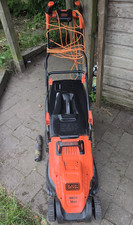 BLACK+DECKER 1600W Corded Electric Push Lawn Mower 38cm Rotary Orange/Black