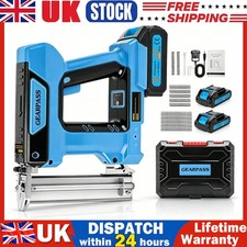 21V Cordless Nail Gun Brushless 18GA Brad Nailer w/ 1000 Nails 2X 2Ah Batteries