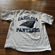 Carolina Panthers Logo Athletic Gray Short Sleeve T-Shirt Adult XL VTG 1993