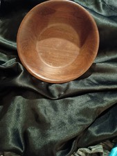 Vintage Solid Walnut Hand Turned Bowl 11 InchesX 4in.Inches Quality Heirloom USA
