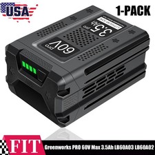 1PCAK 3.5Ah For Greenworks PRO 60V Max Lithium-ion Battery LB60A03 LB60A02 LB604