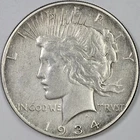 1934 P 90% Silver Peace Dollar Better Date