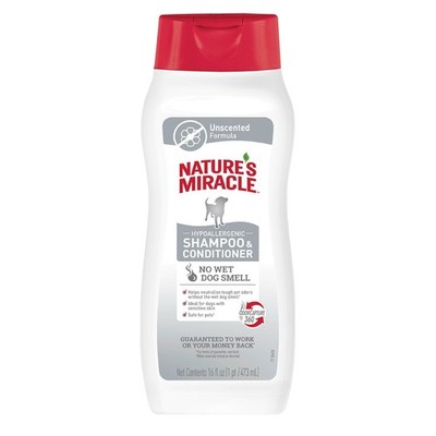 Shampoo Conditioner 16 oz Hypoallergenic 2-In-1 Nature s Miracle White Natures
