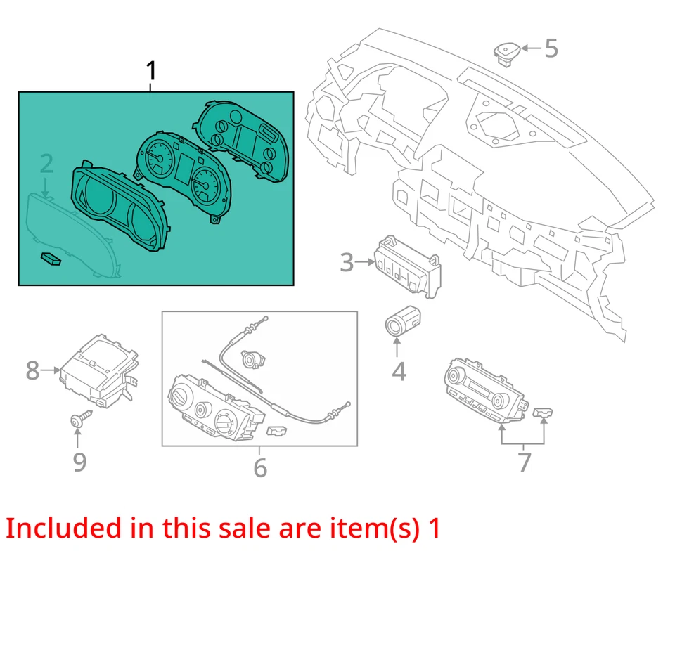 Cuadro de instrumentos velocímetro Hyundai Kona 2020-2021 indicadores WI5GB Foto 3 de 4