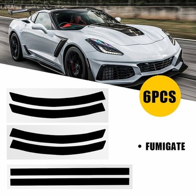 6X Sidemarker & Reflector Vinyl Tint Overlay For 2014-2019 Chevrolet Corvette C7