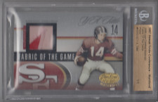 2006 Leaf Certified Fabric of the Game-Worn Prime Patch Y.A. Tittle 1/1 BGS HOF