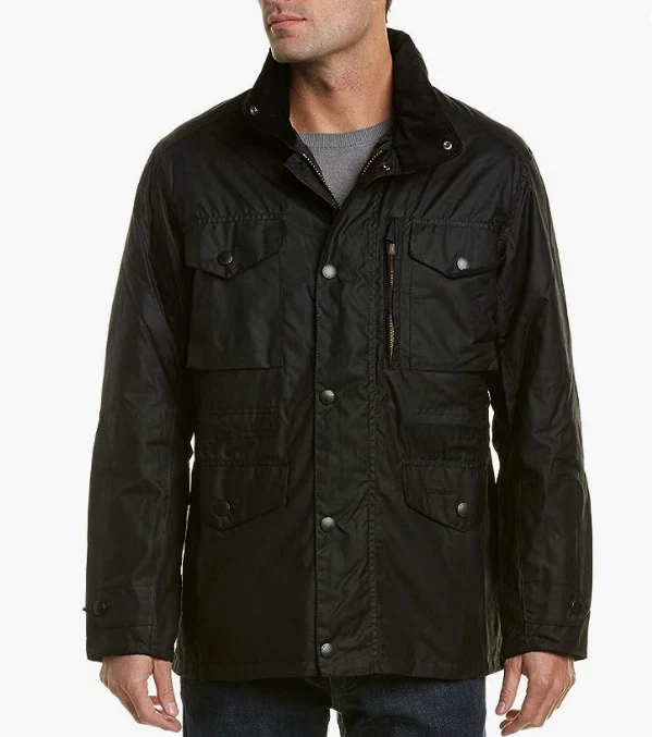 Black ~ BARBOUR SAPPER Men's WAX Jacket MSRP $485 British Heritage image 6