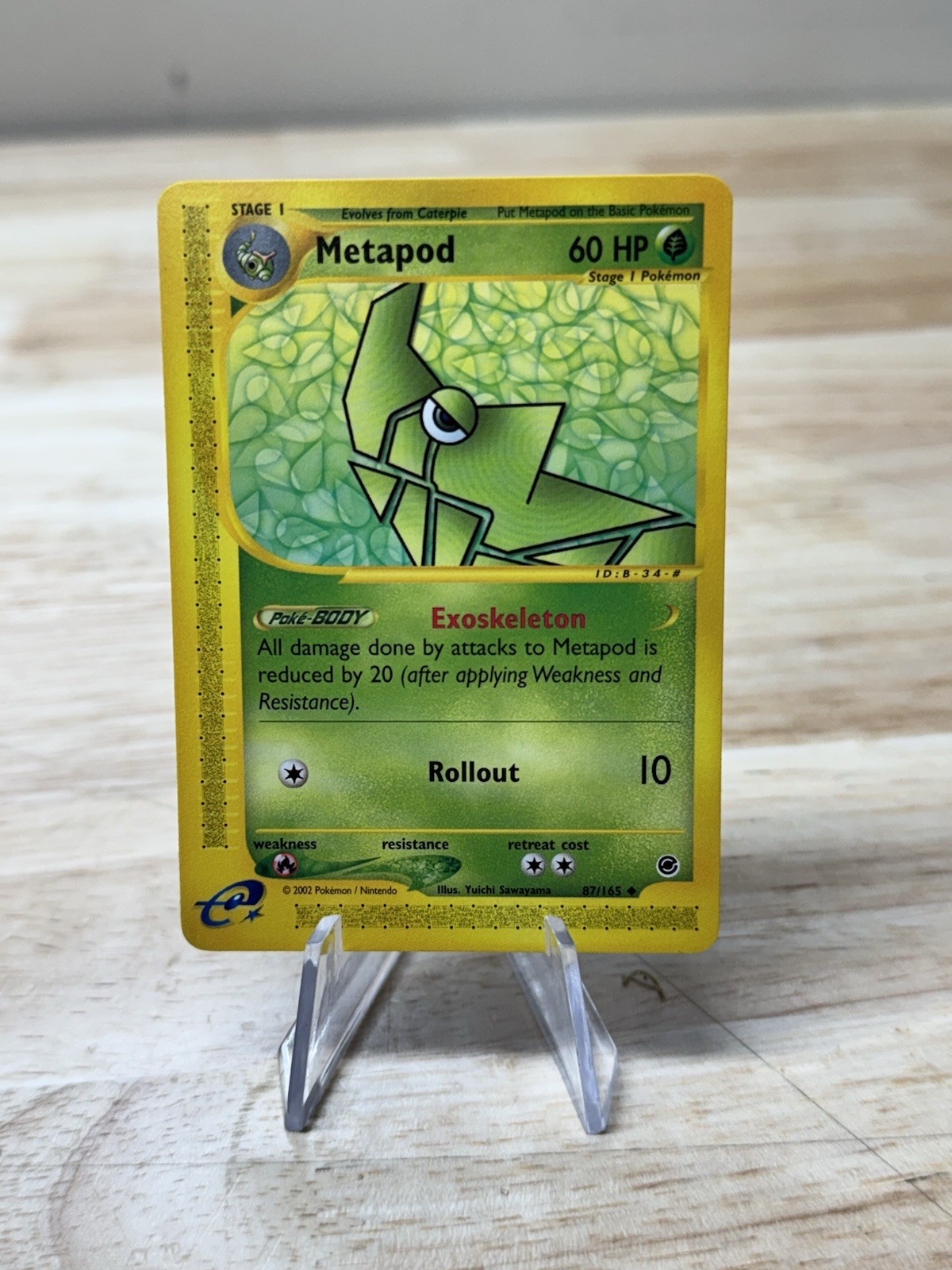 Metapod 87/165 - Expedition Base Set - Pokemon Card - Near Mint Condition