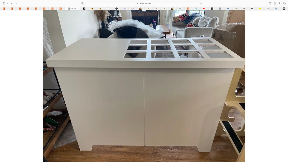 Carro de aperitivos plegable - Diseños personalizados, colores y ruedas - Cabina de proveedor portátil Foto 4 de 4