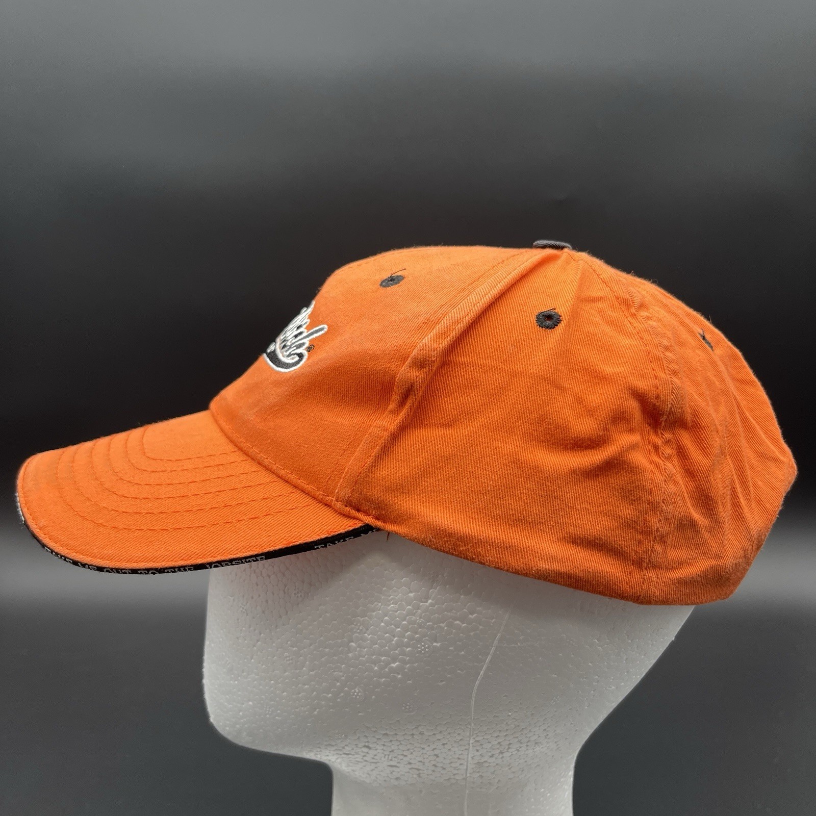 Ditch Witch Hat Orange Adjustable Strapback Cap - image 4