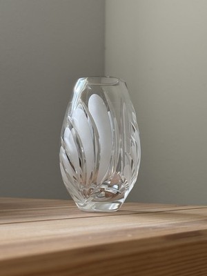 Marquis By Waterford, Coventry Pattern Posy Vase, 4.5'' Clear & Frosted Crystal