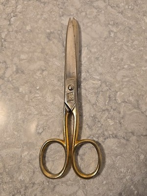 Vintage German Made Scissores With Palm Tree Stamp 7''