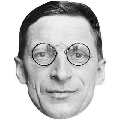 Eamon De Valera (Glasses) Celebrity Mask, Flat Card Face, Fancy Dress Mask