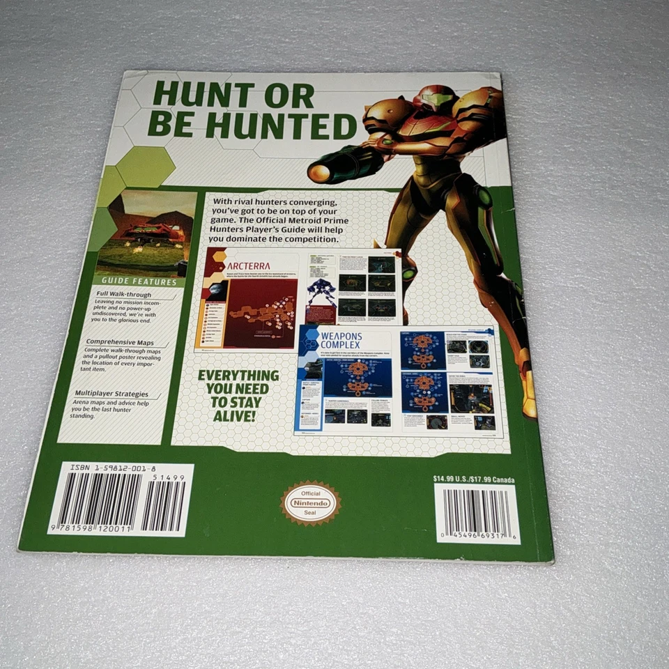 Metroid Prime Hunters Official Nintendo Power Players StrategyGuide Paperback DS - Image 2 of 4