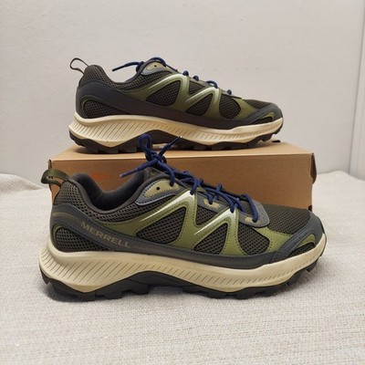 Merrell Tempo EXP Olive Green Grey Mens Hiking Shoes J038737 Size 12