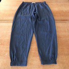 Aritzia Babaton Dexter Pull On Ankle Pants Women M Blue High Rise Elastic Waist