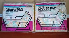 2  Arden Paradise Deluxe Vinyl Chaise  Pads ,   *Packaging Shows Age and Wear*