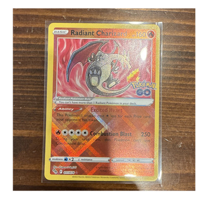 Pokémon TCG Radiant Charizard 011/078 Pokémon GO Holo English Basic 2022 160 HP