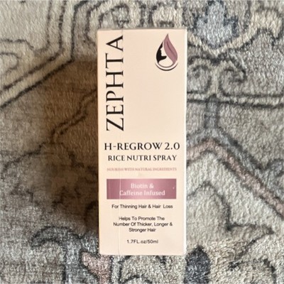 ZEPHTA H-Regrow 2.0 Rice Nutri Hair Spray Biotin Caffeine 1.7 fl oz