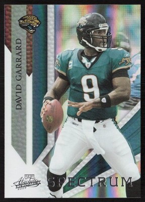 2009 Playoff Absolute Memorabilia Spectrum Silver #/25 David Garrard #45 Jaguars