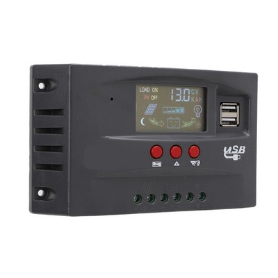 MPPT Solar Charge Controller 12V 24V Adjustable Parameter Color LCD Display NBQY
