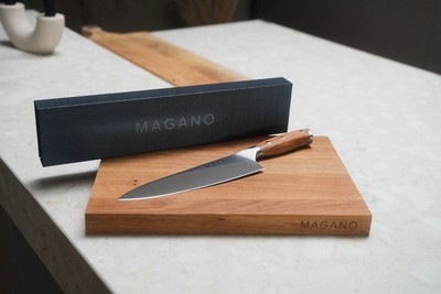 BESTANDSAUFLÖSUNG - MAGANO - Kochmesser Mit Olivenholzgriff - 21 cm