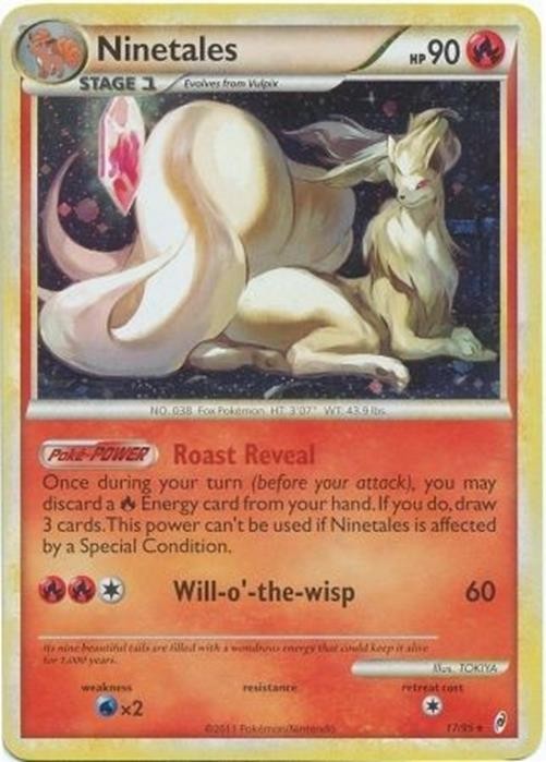 Ninetales - 17/95 - Pokemon Call of Legends Holo Card HP