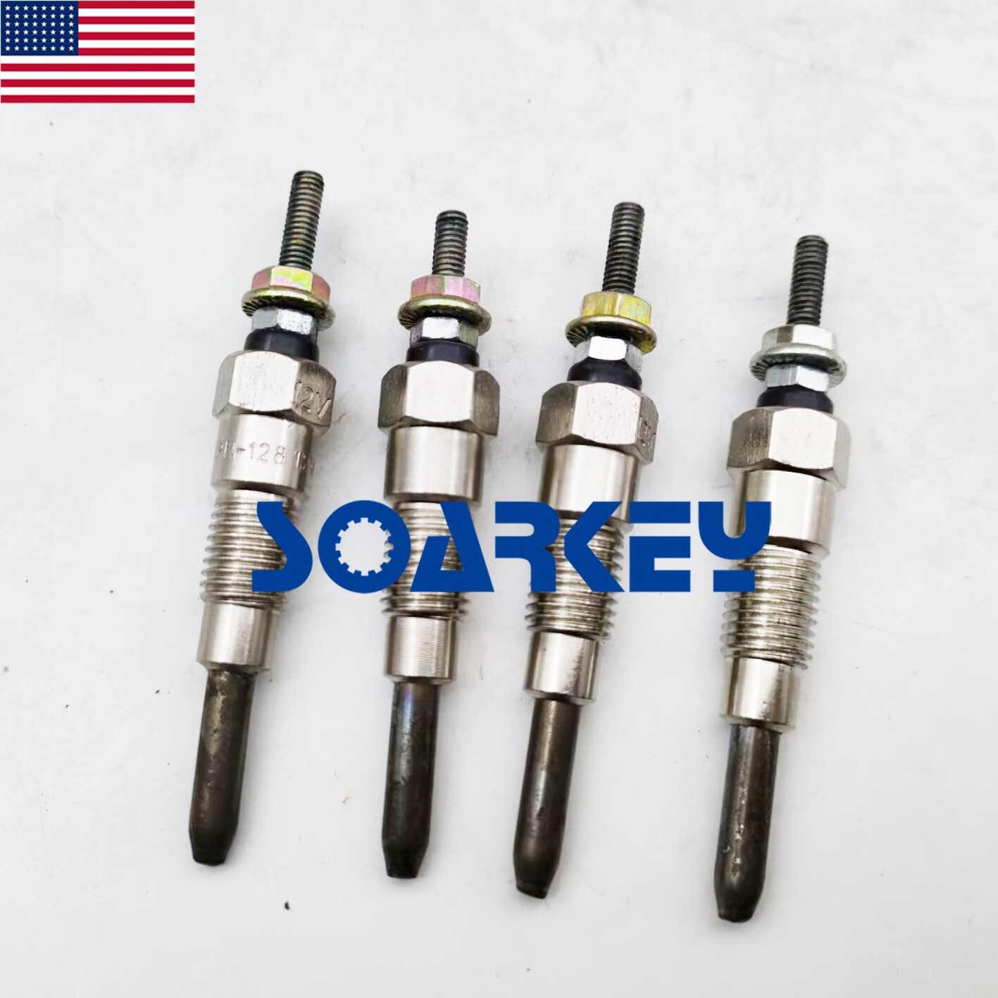 4 pcs GLOW PLUG FOR NISSAN SD23 2.3L SD25 2.5L 4cyl PICK UP