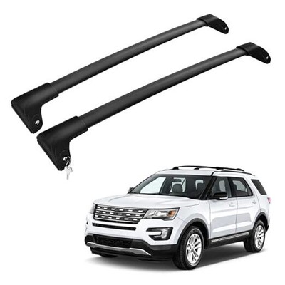 220lbs Roof Rack Crossbars Fit for 2016-2019 Explorer with Anti-Theft Lcok, 