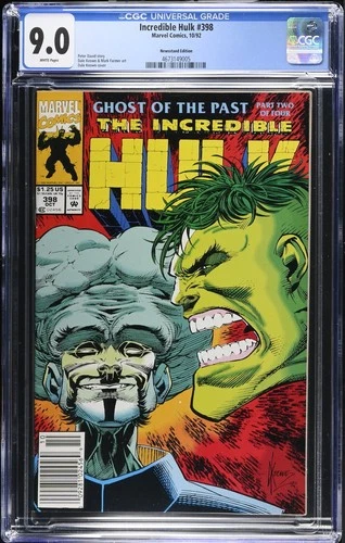 Incredible Hulk #398 (10/92) Graded CGC 9 Newsstand Edition